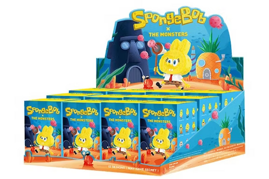 Pop Mart Labubu The Monsters Spongebob Series Sealed Case (12 Blind Box)